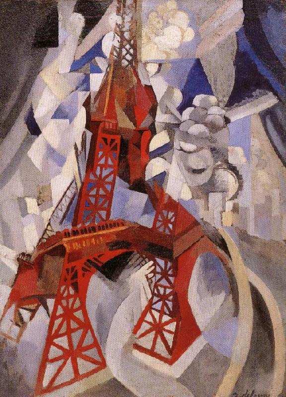 Delaunay, Robert Eiffel Tower or the Red Tower oil painting image